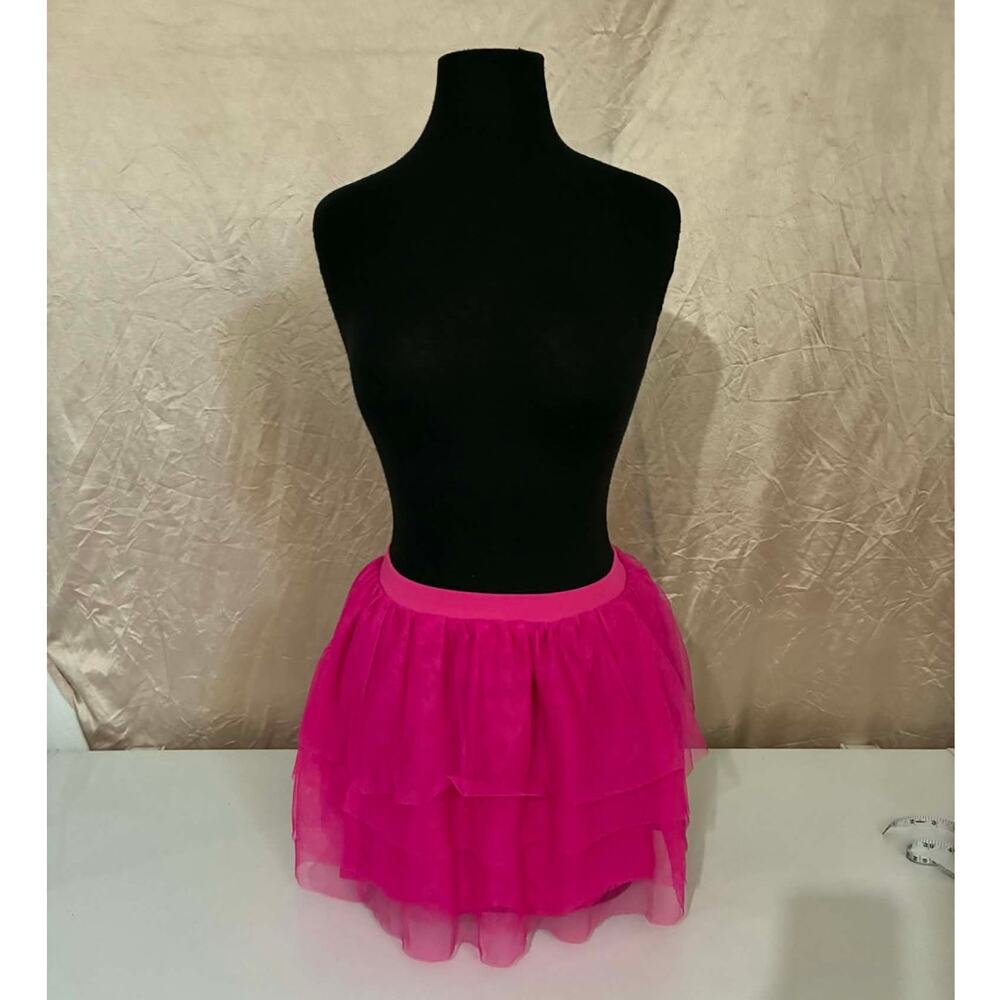 Circo Hot Pink Layered Tulle Skirt - L 10/12